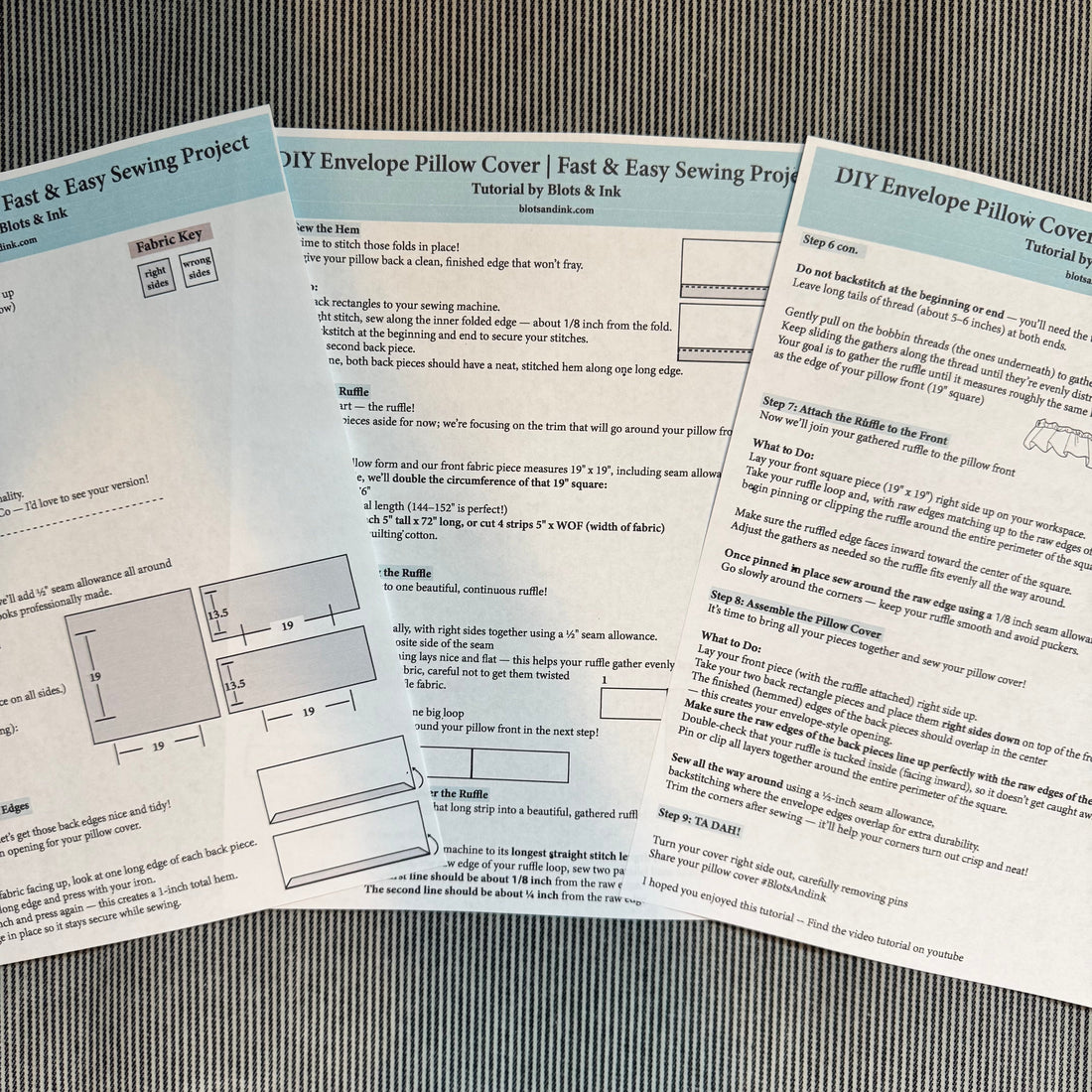 My Very First Sewing Tutorial ✨