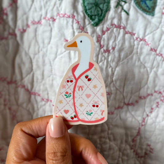 Quilted Goose Sticker